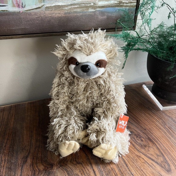 Wildfox Other - Wild Republic Three Toed SLOTH 16" Plush Toy Stuffed Animal 2017 NWT